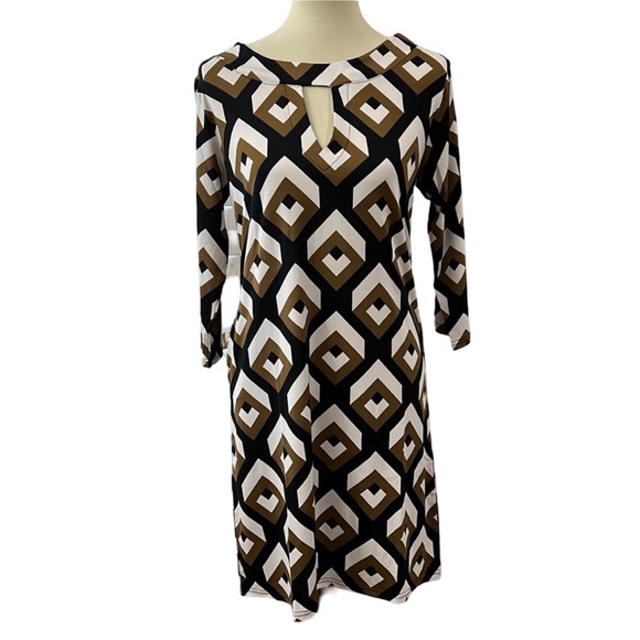 Tracy Negoshian Dresses & Skirts - 🛍️4/$20🛍️ Tracy Negoshian geometric shift dress size Medium NWT